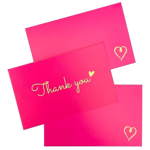 Pink Thank You Cards - Picture 2 of 2